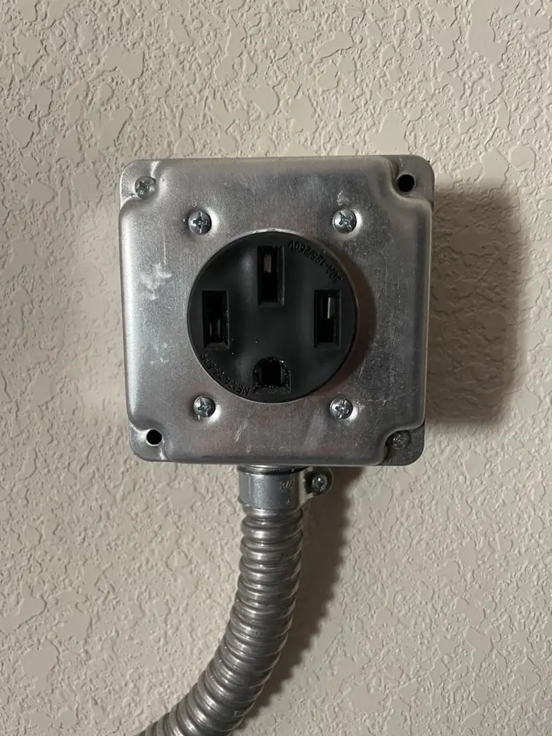 NEMA 14-50 outlet installed for Smart Home Electrical in Etowah